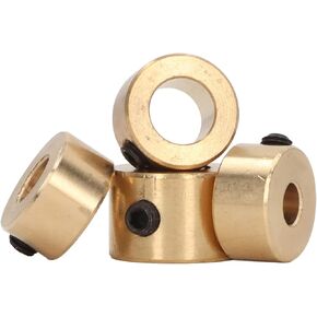 Drill Bit Stop Collar, Easy To Install Brass 4PCS Stop Collar Set High Hardness for Woodworking