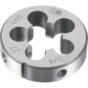 uxcell Round Threading Dies 5/8"-27 UNS, Alloy Tool Steel Machine Thread Repair Hand Tool