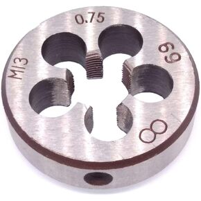 Yodaoke HSS 13mm x 0.75 Metric Die Right Hand Thread M13 x 0.75mm Pitch