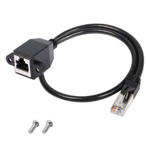 SinLoon RJ50 10P10C Male to Female Extension Cable with Shielding Connectors for Scanning Code Guns, Laser Printing Equipment, Industrial Control Equipment etc.(1.5M/4.92FT)