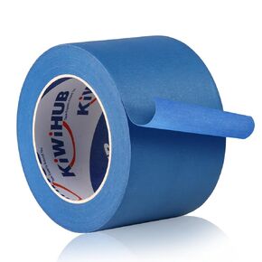Wide Blue Painters Tape, 6in x 55Y, Blue Masking Tape for Laser Cutting/Engraving & 3D Printing Bed, Painting Tape for Indoor and Outdoor Use