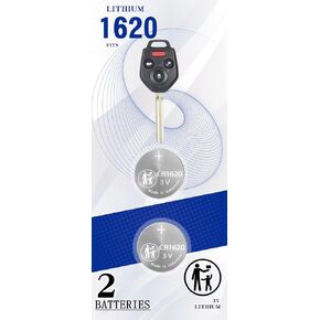 Pinochi (2 Pack) CR1620 Remote Key Fob Battery Replacement for Subaru（2010-2020） Ascent Crosstrek Forester Impreza Legacy Outback WRX (3 or 4 Button Fobs) case Shell