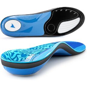 VALSOLE Plantar Fasciitis Arch Support Insoles for Men Women,220lbs+ Heavy Duty Support Pain Relief Orthotics,for Flat Feet Metatarsalgia Arch Pain,Work Boot Shoe Insoles for Standing All Day,Blue