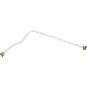 uxcell 530 Length Aluminum Air Compressor Exhaust Tube Replacement Silver Tone