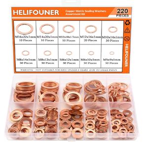 900 Pieces Black Zinc Flat Washers for Screws Bolts, HELIFOUNER Flat Washers Assorted Kit, Flat Washers, Metric Washers, Lock Metal Washers (M2 M2.5 M3 M4 M5 M6 M8 M10 M12)
