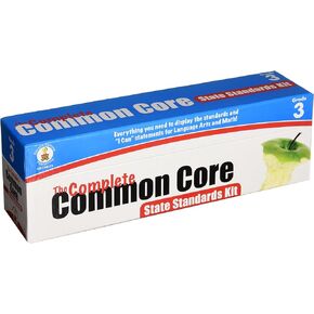 Carson Dellosa Complete Common Core State Standards Kit—Grade 3 Pocket Chart Cards, I Can Statements, Objective Cards, Language Arts and Math Learning