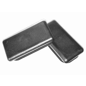 2" X 4" Rectangle TUBING END Cap Plug - Quantity of 4