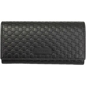 Gucci Micro Guccissima Black Leather Long Wallet 449396 Bmj1g 1000