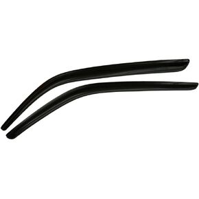Window Visor Compatible with 2010-2014 Ford Mustang, Acrylic Smoke Tinted 2PCS Sun Rain Shade Guard Wind Vent Air Deflector by IKON MOTORSPORTS, 2011 2012 2013