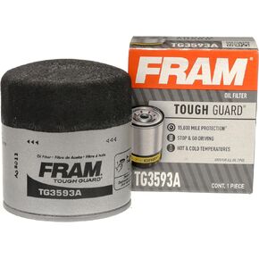 FRAM Tough Guard Replacement Oil Filter TG3593A, Designed for Interval Full-Flow Changes Lasting Up to 15K Miles