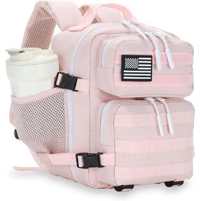 9L Mini Tactical Backpack for Men and Women, Tactical Backpack Small for Hiking, Small Tactical Bag（Pink）