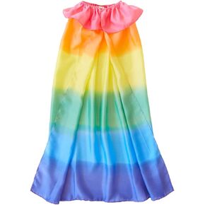 Sarah's Silks - Rainbow Cape for Kids Ages 3-8 | Montessori and Waldorf Toy Dress Up for Pretend Play | Birthday Gift for Boys and Girls