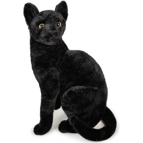 VIAHART Boone The Black Cat - 13 Inch Stuffed Animal Plush - by Tiger Tale Toys