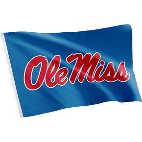 Desert Cactus University of Mississippi Flag Rebels Ole Miss U of M Flags Banners 100% Polyester Indoor Outdoor 3x5 (Design J)