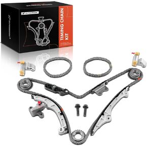 A-Premium 13PCS Engine Timing Chain Kit W/Tensioner & More [fits DOHC, 6Cyl 3.5L 3.7L] Compatible with Lincoln MKS, MKT, MKX 07-10 & Mazda CX-9, 6 & Mercury Sable & Ford Taurus, Fusion, Flex, Edge