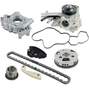 GELUOXI Water & Oil Pump Timing Chain Gear Kit Replacement For 2009-2015 Dodge Ram 1500 5.7L HEMI 53022316AC, 53022243AF, 53021622BH, 53022192AE
