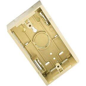 Leviton 42777-1IA Surface Mount Backbox, Single Gang, Ivory, 1.89"