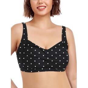 Ocean Blues Women's Plus Size Bikini Top Twist Front Molded Bathing Suit Top in Saudi Arabia