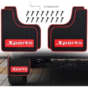 4 pcs Car Mud Flaps Universal Rubber Mudguard - Soft Material Automotive Fender - Splash Guards Rubber mud Guard Universal Pickup SUV - No Collision Universal 27cm23cm0.5cm