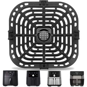 GCQ Air Fryer Replacement Tray for Instant Pot Vortex 6 in 1 6 QT Gourmia GAF735 6 QT Air Fryer, Original Air Fryer Accessories Grill Pan Plate Crisper Plate Rack Parts,Dishwasher Safe