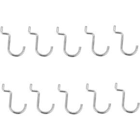 dophee 10Pcs Metal Pegboard Hook, Wallpeg Display Hammer Punches Scissors Tool Organizer Pegboard Garage Shop Storage Plier Holder Jewelry Hanger Peg Hook