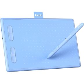 Parblo Drawing Tablet N10B,10x6inch Graphics Drawing Tablet with Battery-Free Pen P08,6 Customizable Express Keys,Compatible with Windows,Mac,Android,Chromebook