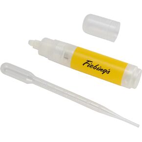 Fiebing's Refillable Paint Pen 10mm Fine Tip - Versatile Dye Marker Tool for Leather Work, Detailed Art, Edges, Backgrounds, Touch-Ups - Includes Dye Dropper, Compatible with Leather Dye & Suede Dye