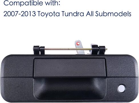 Lcyolada Premium Tailgate Handle Latch with Rod Clips,Fits for Toyota Tundra 2007-2013,Textured Black,Replace# 69090-0C040, 690900C040,81213 in Saudi Arabia
