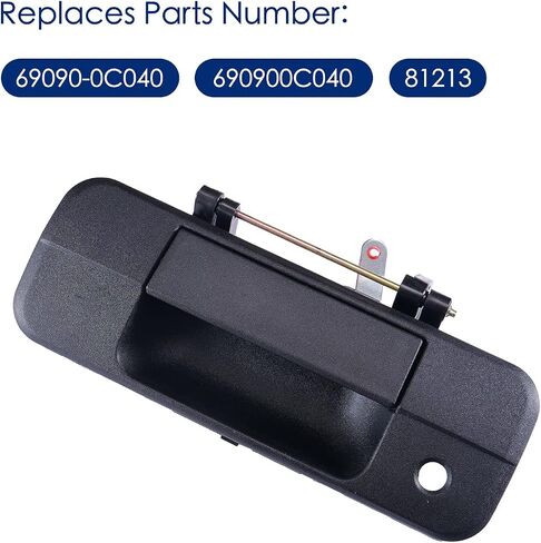 Lcyolada Premium Tailgate Handle Latch with Rod Clips,Fits for Toyota Tundra 2007-2013,Textured Black,Replace# 69090-0C040, 690900C040,81213 in Saudi Arabia