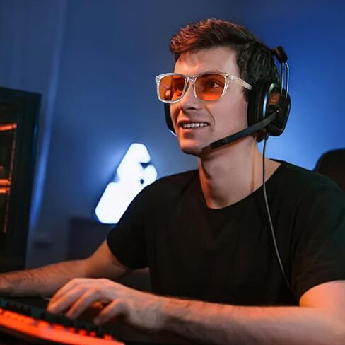 OPTOFENDY Blue Light Glasses for Men Women, Gaming Glasses for Computer, TV, Phone with Anti Fatigue, Eyestrain & UV Glare in Kuwait