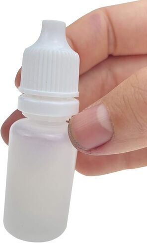 UPSTORE 50PCS White Plastic Refillable Empty Dropping Bottles Eye Liquid Squeezable Dropper Vials Sample Packing Storage Holder Container with Screw Cap And Orfice Reducer(Bottle+Tip cap+cap) (2ml) in Saudi Arabia