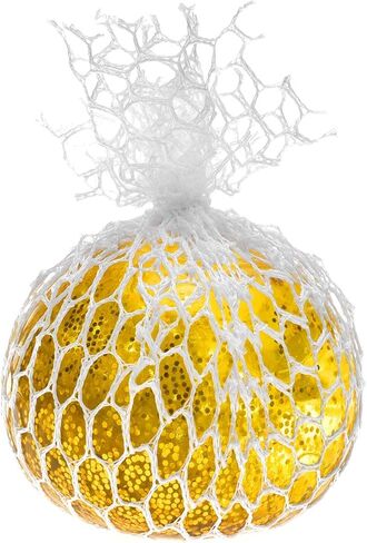 كرة العنب الإسفنجية الشبكية اللامعة للأطفال - لعبة رائعة وممتعة للضغط والتوتر للبالغين والأطفال (عبوة من 4 قطع) in Kuwait