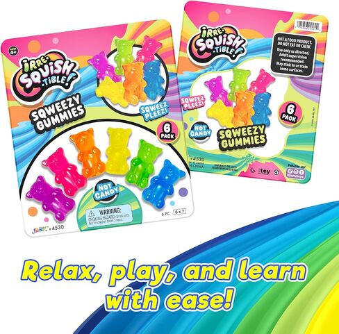 JA-RU Mini Gummi Bears Pencil Toppers for Kids (1 Pack, 6 Bears Each) Mochi Squishy Toys. Stress Relief Fidget Toys. Bulk Party Favors & Cool School Supplies. 4530-1s in Saudi Arabia