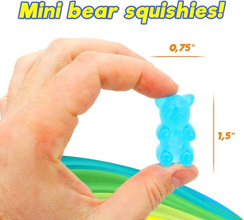 JA-RU Mini Gummi Bears Pencil Toppers for Kids (1 Pack, 6 Bears Each) Mochi Squishy Toys. Stress Relief Fidget Toys. Bulk Party Favors & Cool School Supplies. 4530-1s in Saudi Arabia