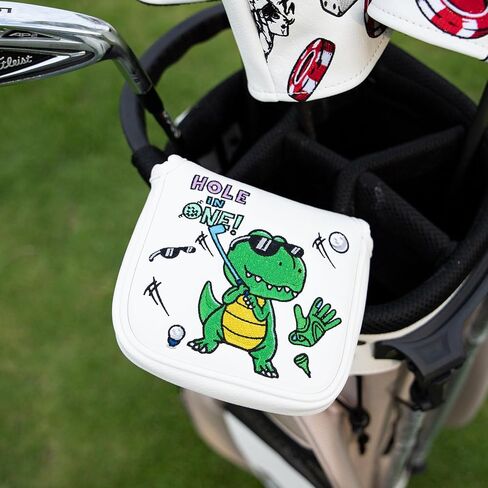 Golf Mallet Headcover Golf Club Head Covers with Strong Magnetic Headcovers Fits Most Mallet Putters, Scotty Cameron, Taylormade, Odyssey, Ping, Callaway Mallet Putter Head Cover in Saudi Arabia