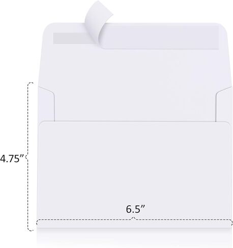 A6 Invitation Envelopes 120 Pack White Envelopes 6.5 x 4.75 Self Seal Small Blank Mailing Envelopes for Invitation, Greeting Cards, Photos, Wedding, RSVP, Business in Saudi Arabia