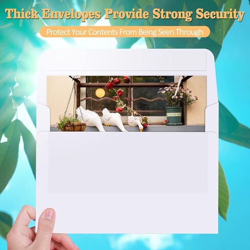 A6 Invitation Envelopes 120 Pack White Envelopes 6.5 x 4.75 Self Seal Small Blank Mailing Envelopes for Invitation, Greeting Cards, Photos, Wedding, RSVP, Business in Saudi Arabia