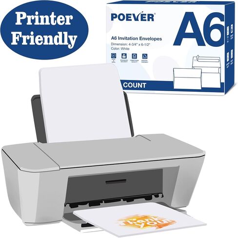 A6 Invitation Envelopes 120 Pack White Envelopes 6.5 x 4.75 Self Seal Small Blank Mailing Envelopes for Invitation, Greeting Cards, Photos, Wedding, RSVP, Business in Saudi Arabia