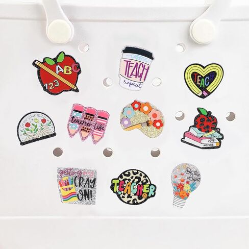 Everfunny 10 Pcs Charms for Bogg Bags Acrylic Nurse Charms Accessories suitable for Simply Southern Beach Totes Decoration in Kuwait