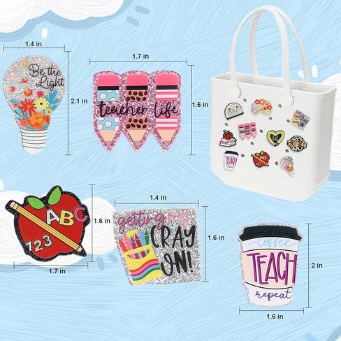 Everfunny 10 Pcs Charms for Bogg Bags Acrylic Nurse Charms Accessories suitable for Simply Southern Beach Totes Decoration in Kuwait