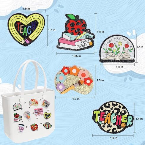 Everfunny 10 Pcs Charms for Bogg Bags Acrylic Nurse Charms Accessories suitable for Simply Southern Beach Totes Decoration in Kuwait