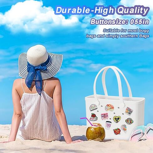 Everfunny 10 Pcs Charms for Bogg Bags Acrylic Nurse Charms Accessories suitable for Simply Southern Beach Totes Decoration in Kuwait