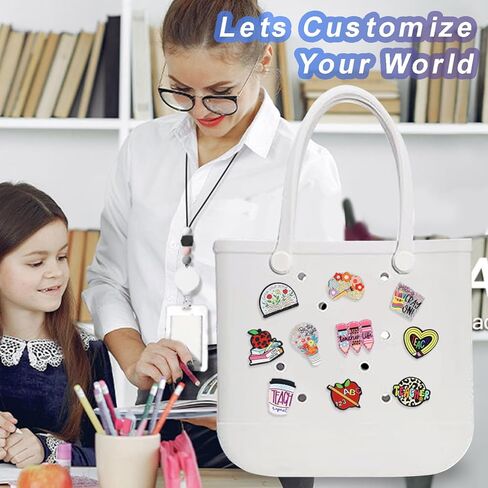 Everfunny 10 Pcs Charms for Bogg Bags Acrylic Nurse Charms Accessories suitable for Simply Southern Beach Totes Decoration in Kuwait