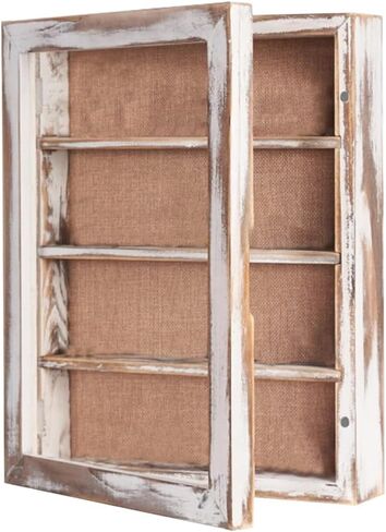 Large Shadow Box with Shelves: 11x14 Inches Shadow Boxes Frame with Movable Shelves - Deep Wall Mounted Shadow Boxes Display Cases for Keepsake Coins Pictures Flowers Wedding in Kuwait