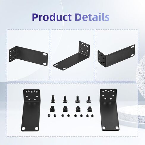 PhyinLan Rack Ear Kit for TP-Link 19-inch Rackmount Switches 1U Rack Width Extender 10.6 Inch to 19 Inch in Kuwait