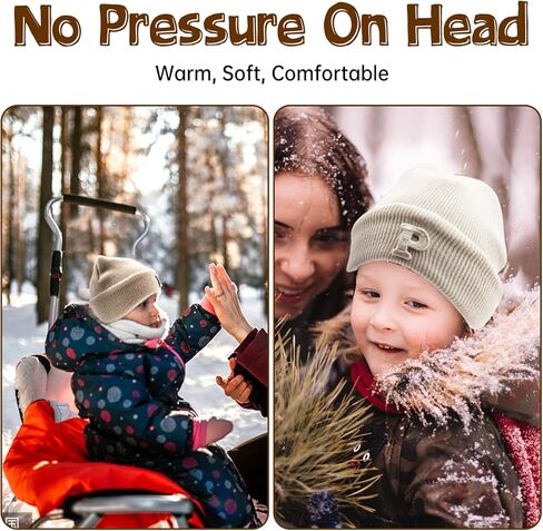 قبعة صغيرة للأطفال من Yunaeduo للفتيات والأولاد - قبعة شتوية دافئة للأطفال لعمر 0-3-12-36 شهرًا، أساسيات حديثي الولادة in Kuwait
