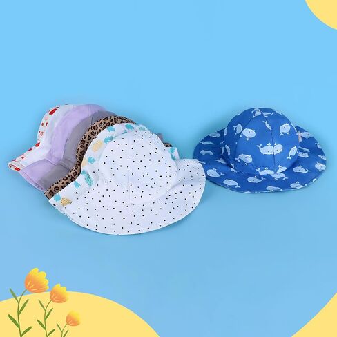Baby Bucket hat UPF 50+ Wide Brim Toddler Sun hat Beach for Girls in Saudi Arabia