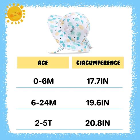 Baby Bucket hat UPF 50+ Wide Brim Toddler Sun hat Beach for Girls in Saudi Arabia