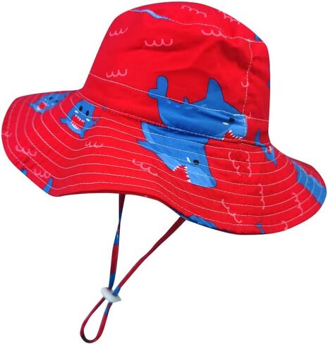 Baby Sun Hat Toddler Kids Wide Brim Sun Protection Hats Infant Beach Swimwear Bucket Cap in Kuwait