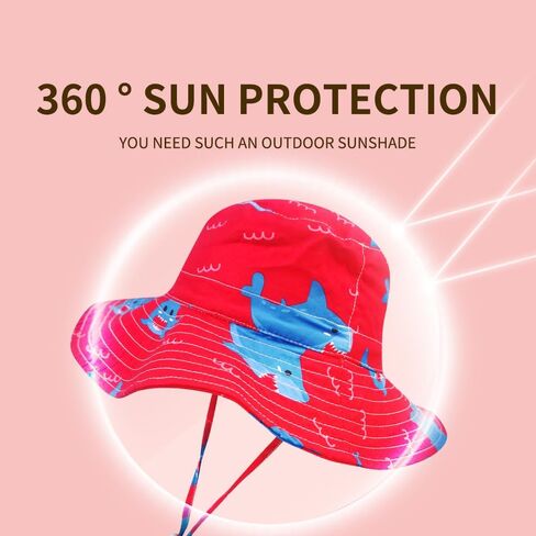 Baby Sun Hat Toddler Kids Wide Brim Sun Protection Hats Infant Beach Swimwear Bucket Cap in Kuwait